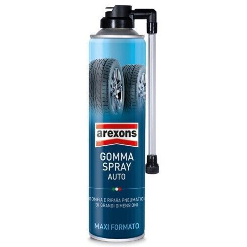 Foratura Pneumatici per Auto Moto Arexons Gomma Spray Maxi Formato da 400 ml.