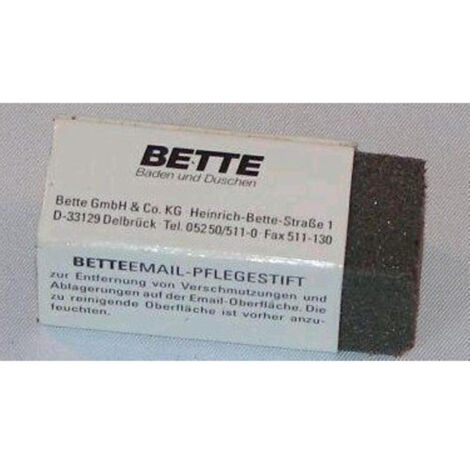 Gomme détachante pour acier vitrifié - Noir - Longueur: 50 mm - Largeur: 20 mm - Hauteur: 20 mm