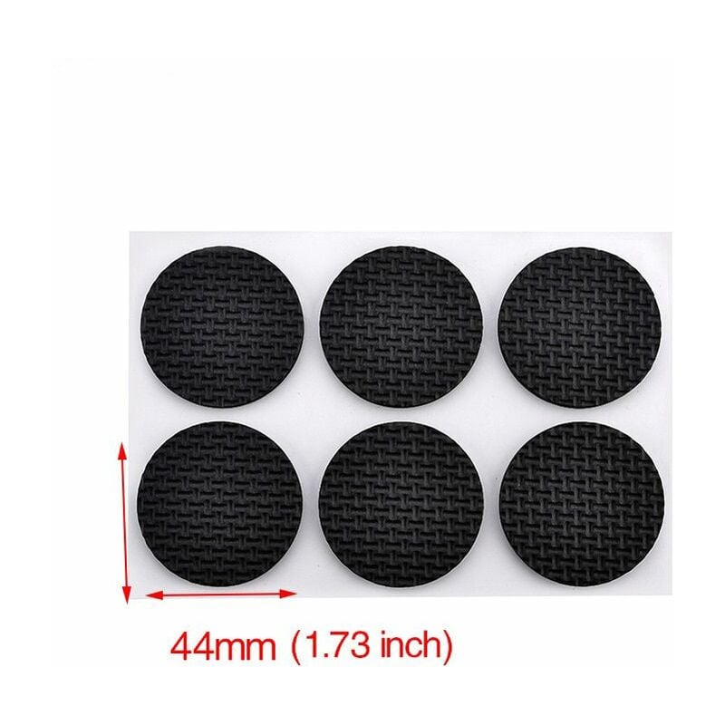 Image of Stickerslab - Gommini adesivi per mobili cuscinetti sottosedie salva-pavimento varie misure Packaging - 12 pcs (circolare 44mm)