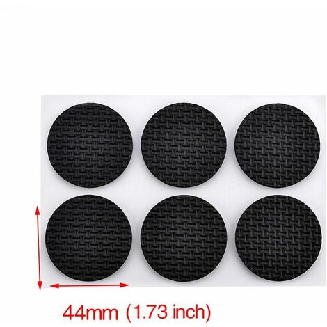 Gommini adesivi per mobili cuscinetti sottosedie salva-pavimento varie misure Packaging - 12 pcs (circolare 44mm)
