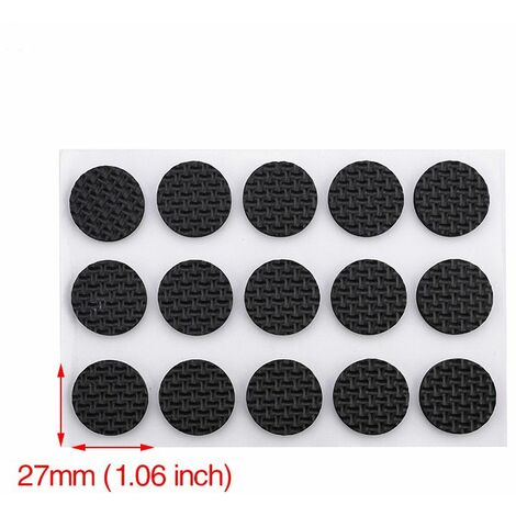 Gommini adesivi per mobili cuscinetti sottosedie salva-pavimento varie misure Packaging - 30 pcs (circolare 27mm)