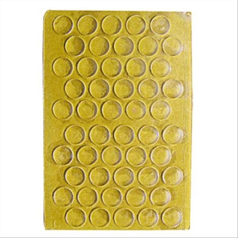Gommini paracolpi in plastica morbida con blister -Ø 10 x 1.5  - Confezione da 50 pezzi