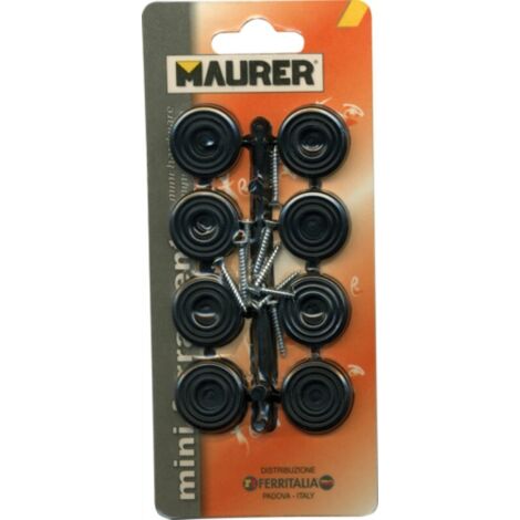GOMMINI SOTTOSEDIA CON VITI NERO ONE PRICE MAURER - CF. BLISTER 8PZ