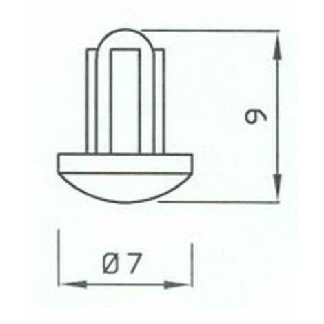 GOMMINO ANTIGRAFFIO PER GRIGLIA CUCINA GAS 4 PZ ARISTON INDESIT COD P006