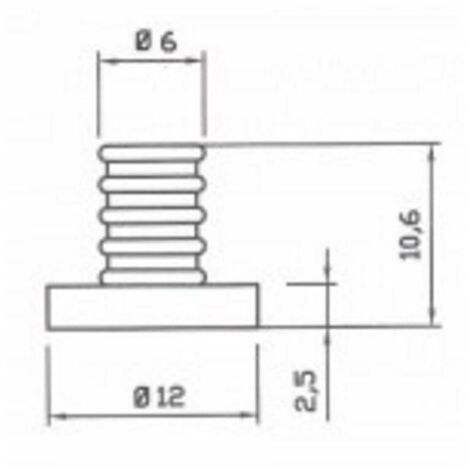 GOMMINO ANTIGRAFFIO PER GRIGLIA PER CUCINA A GAS 4 PEZZI UNIVERSALE COD P0014