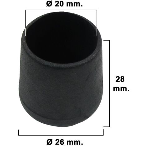 20x Rondelle In Teflon Per Sedie | Antirumore E Protegge Pavimenti, 22 Mm Marrone, Con Viti