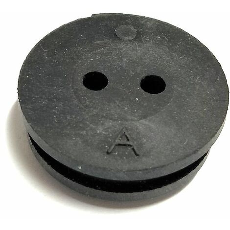 Gommino passatubo serbatoio decespugliatore a 2 fori D interno 24 mm H 11.5 mm