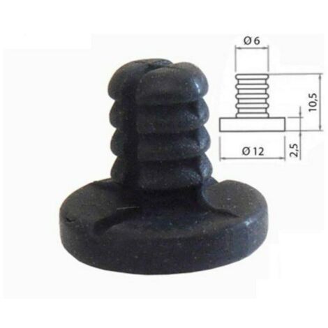 GOMMINO PIEDINO PARACOLPI GRIGLIA GHISA PIANO COTTURA REX ELECTROLUX 12mm