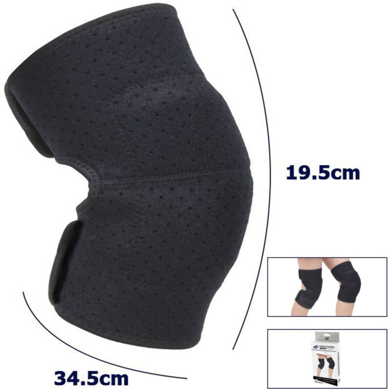 Image of Trade Shop - paar knieschützer hypoallergen waschbar armschiene für kinder schwarz farbe s -