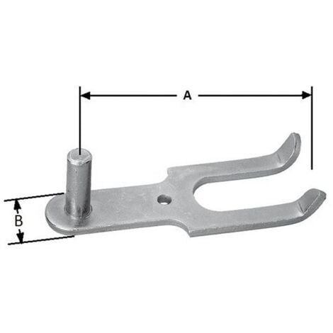 SOTECH 2 Pièces Gonds De Porte 24 Mm M12 X 96 Mm Charge Admissible 150 Kg/pièce Avec Plaque à Visser Acier Galvanisé Paumelles De Porte Paumelles De Porte