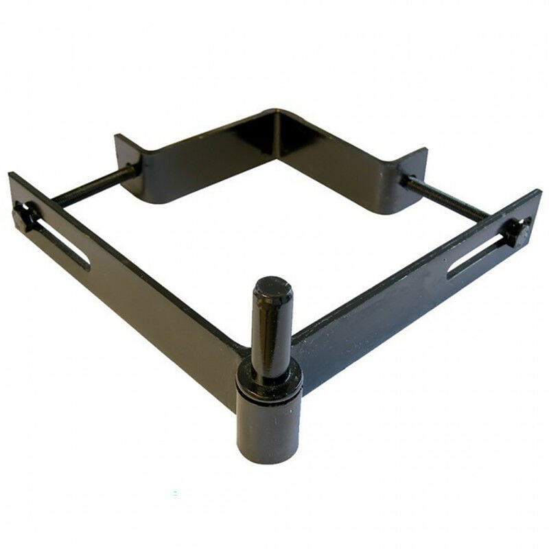 Afbat - Gond à collier réglable pour poteau de 120 à 150mm noir