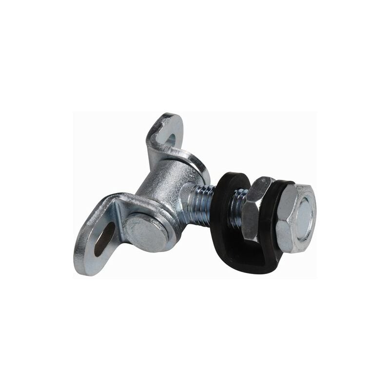 Gond portail à battant réglable 2 dimensions - Filetage M20 Longueur tige 55mm - Acier zingué - À souder - DECO FER FORGE