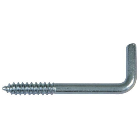 Gond à vis en acier zingué, diamètre 3.5mm, longueur 30mm, 9 pièces.