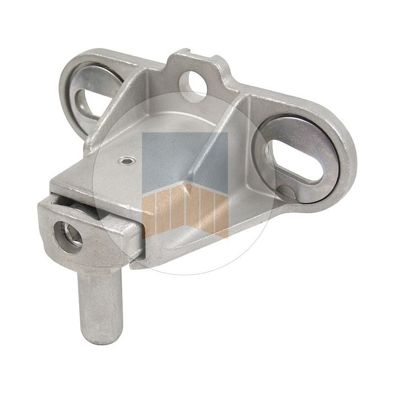 PORTAC Gond à visser multiréglage deux points + sécurité en Inox