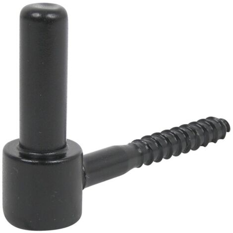 Torbel – Gond de volet vis bois noir 14x75 mm – Fixation robuste – Pour portes et volets – Design discret et intégré - D14x84