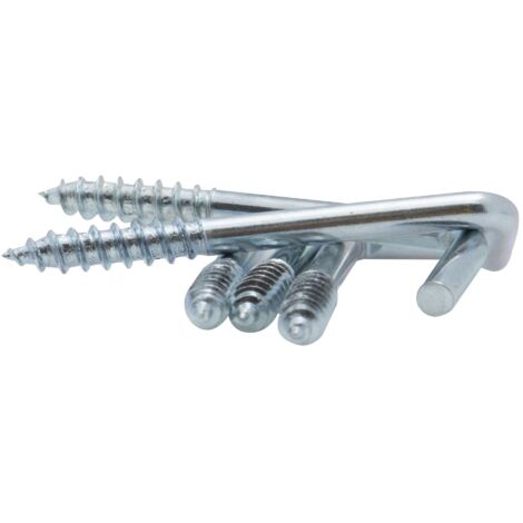 Gond da avvitare zincato filettato per legno Viswood4,5x60mm (lotto di 5 cerniere)