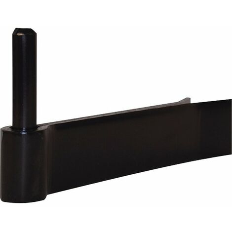 Gond de fixation époxy noir – 130 x 35 mm – Axe Ø 16 mm – Lame double pour fixation durable – Pour béton armé – Torbel Industrie