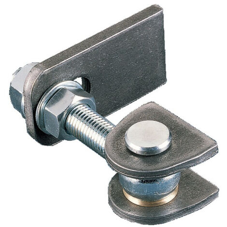 Gond de portail réglable à souder – Acier zingué 16 mm – Charge max 75 kg – Ouverture 180° pour portails battants – Comunello