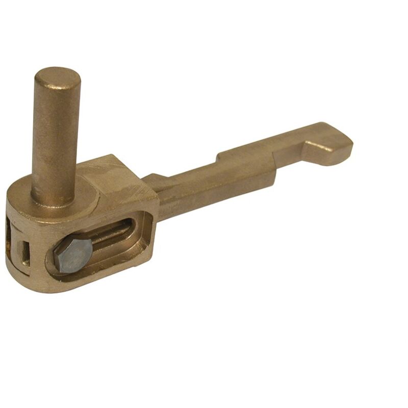 Gond à sceller avec axe réglable Finition: Blanc Ral 9010 - Diamètre de l'axe (mm): Diamètre de l'axe (mm) : 12 - Réglage (mm): Réglage (mm) : 33 à