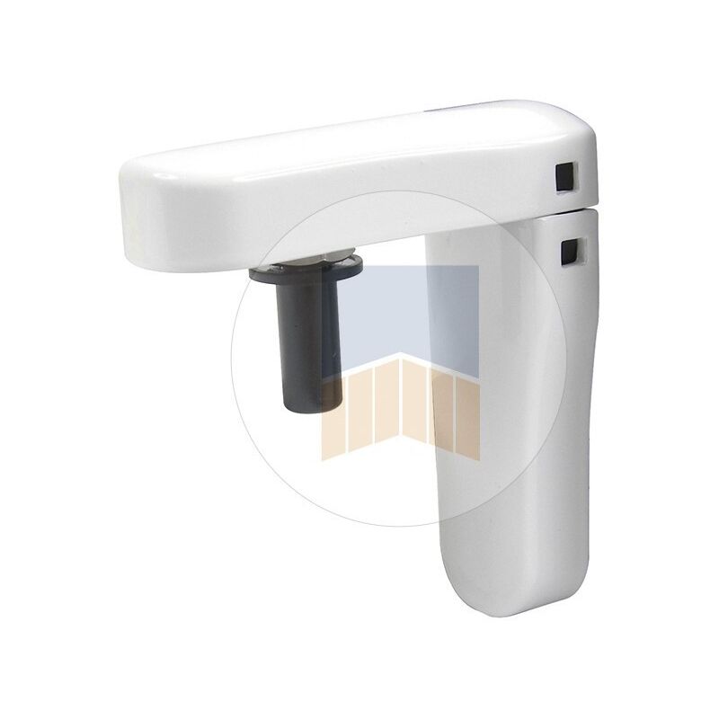 Gond vertical à visser avec cache en Zamak Finition: Blanc Ral 9010 - Portac