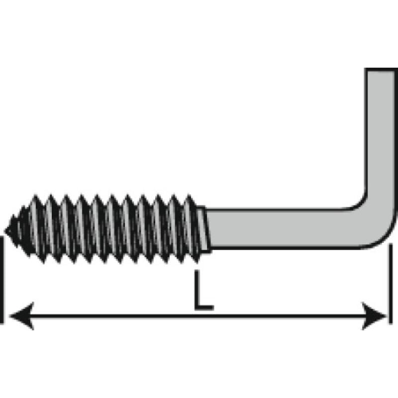 Gonds vis à bois acier zingué, diamètre 2,5 mm, longueur 25 mm, boîte de 200 gonds