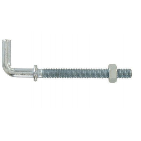 Gonds à boulonner acier zingué 6x50 – Fixation pour portes et fenêtres – Protection contre la corrosion – Installation facile – Ateliers 28