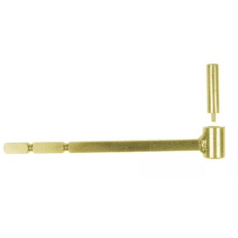 Gonds de portail Pierre - Fer carré D. 12 x 160 mm - Gonds D. 14 mm - Zingué jaune - Seau de 25 pcs