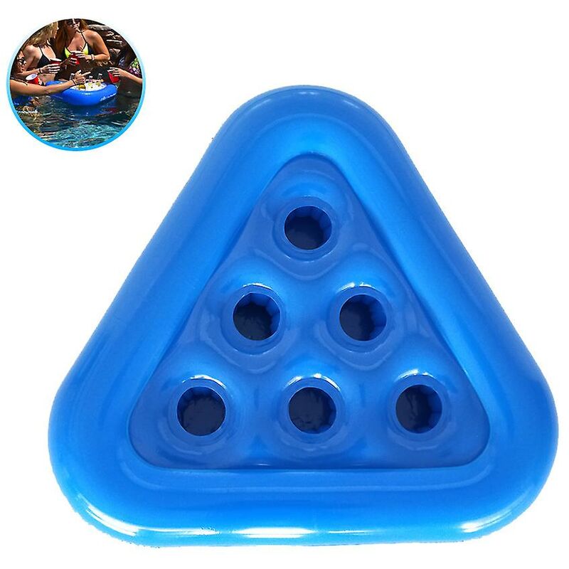 Gonfiabile Beer Pong Stand Pool Gioco Gonfiabile Triangolo Sottobicchiere Portabicchieri Sottobicchiere Tavolo da gioco galleggiante