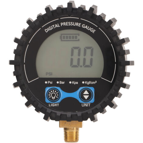 Gonfiatore per pneumatici, manometro digitale preciso, 4 unità commutabili, bassa usura, per auto, camion, motociclette, sentieri, SUV, camper.