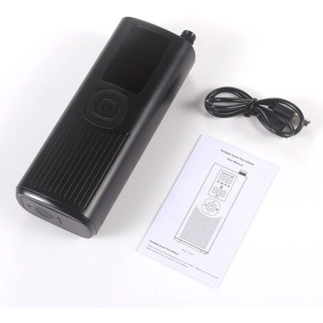 Gonfiatore per pneumatici senza fili, mini compressore d'aria portatile con schermo LCD digitale, luce LED, 5 modalità di gonfiaggio per auto/bici/moto/palloni
