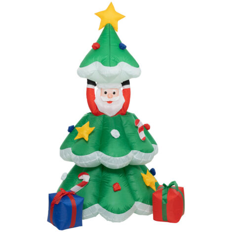 Gonflable Grand Sapin de Noël avec éclairage intégré H 180 cm - Feeric Christmas