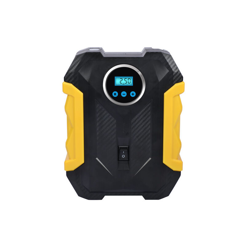 Gonfleur de pneu de compresseur d'air, compresseur d'air numérique portable avec lumières LED 12 V DC, gonfleur de pneu portable à pompe automatique