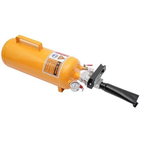 Gonfleur de Pneus 8L 87-116 PSI - Booster Gonflage pour Voiture et Camion Canon 0,8 Mpa Pompe Airbooster Avec Aide au Remplissage jaune