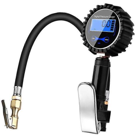 Gonfleur de pneus numérique avec manomètre, embout de gonflage 200 PSI pour camion, voiture et vélo