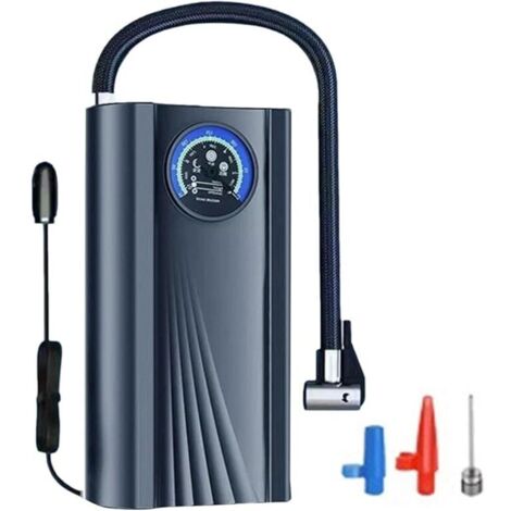 Gonfleur de pneus, pompe électrique rechargeable, réduction du bruit, fournitures de voyage pour vélos, motos, scooters, voitures, ballons de basket