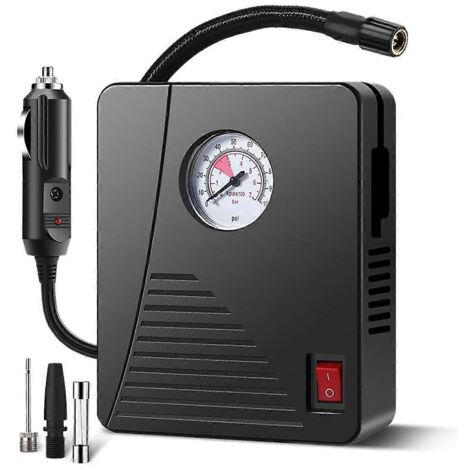 Gonfleur de pneus portable, compresseur d'air, pompe à air pour pneus de voiture ---