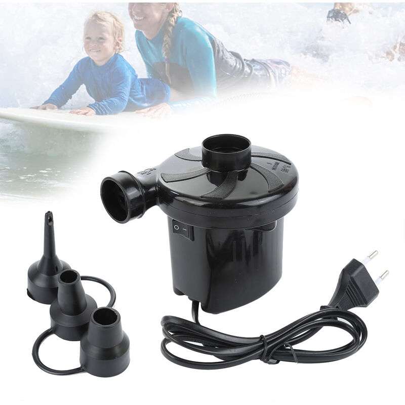 Pumteck Pompe /à Air /Électrique,gonfleur Electrique,2 en 1 Rechargeable Gonfleur//Degonfleur avec 4 Buses pour Matelas Gonflable,Anneau De Natation,Jouet Gonfl/é,Ballon De Yoga,Camping Int/érieur Et