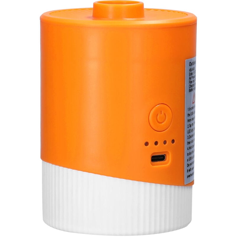 Meterk - Gonfleur électrique portatif multifonctionnel sans fil, pompe de gonflage et de dégonflage extérieure 2 en 1, rechargeable par usb, 5000PA,