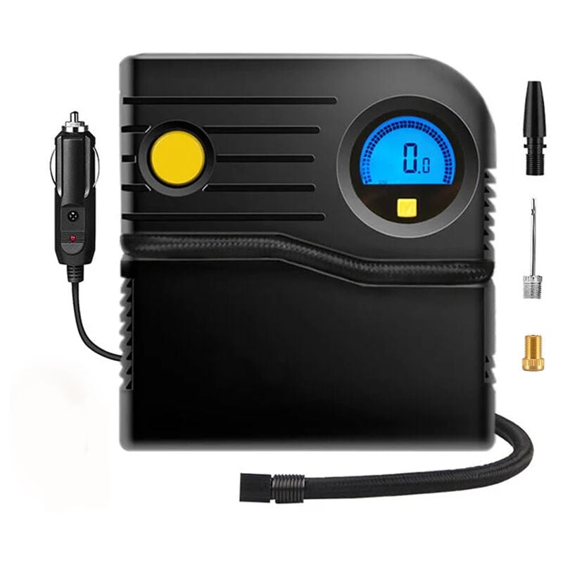 Longziming - Gonfleur pneus Voiture 12V Mini Compresseur Voiture Compresseur à Air Portatif Pompe de pneu de Voiture Allume Cigare Electrique Pompe a