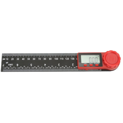 Goniómetro digital electrónico de 200 mm, plástico, inclinómetro digital preciso, resolución de 0,05°