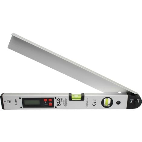 BGS TECHNIC Goniometro LCD digitale con livella 450 mm