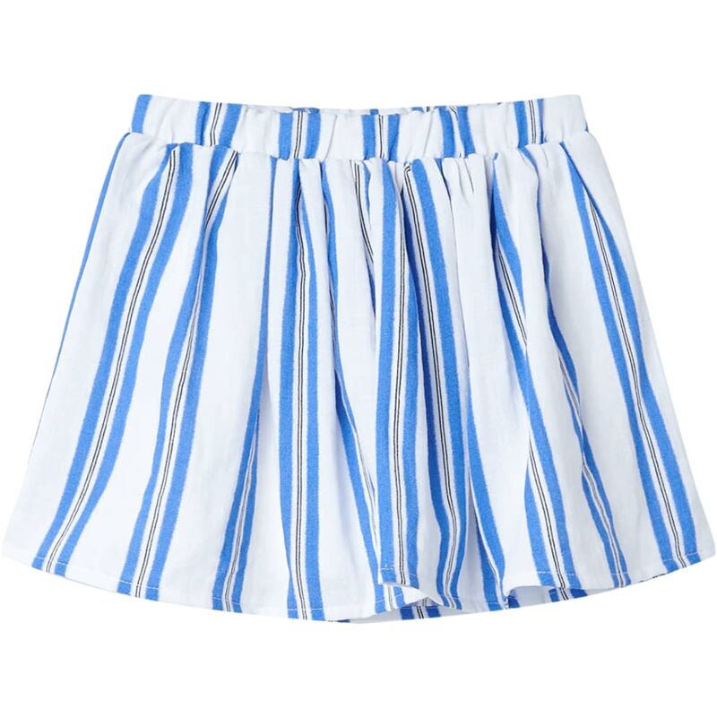 Gonna da Bambina Blu Cobalto e Bianco 140