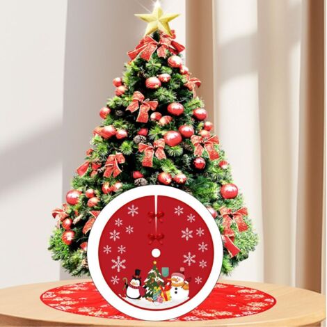 Gonna per albero di Natale da 90 cm, copertura per base albero di Natale, gonna decorativa per albero di Natale, adatta alla maggior parte degli alberi di Natale