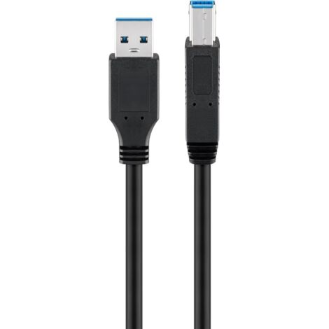 Goobay 0,5m USB 3.0 A/B cavo USB USB 3.2 Gen 1 (3.1 Gen 1) 0,5m USB A USB B Nero