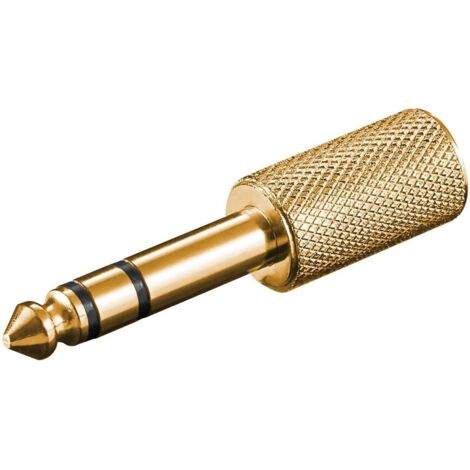 Goobay 11062 changeur de genre de câble 3.5mm 6,35 mm Or