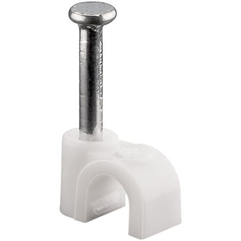 Goobay 17076 abrazadera para cable Blanco 100 pieza(s)