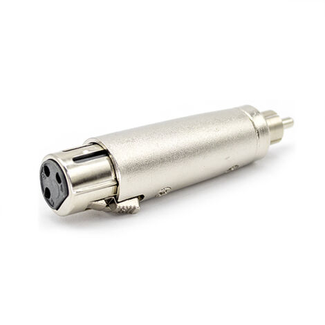 Goobay 27455 cambiador de género para cable XLR RCA Plata