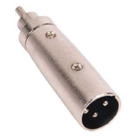 Goobay 27456 cambiador de género para cable XLR RCA Plata