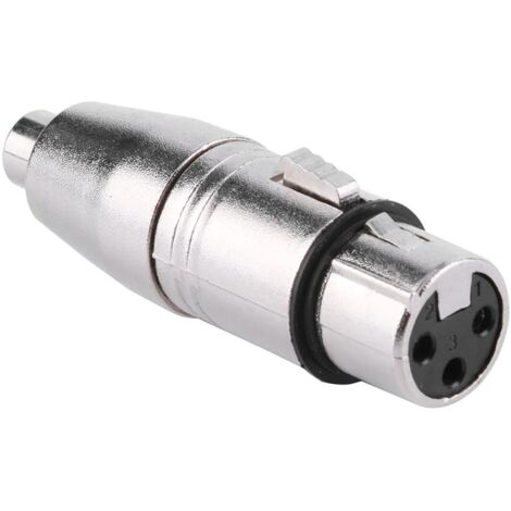 Goobay 27457 XLR RCA Negro - Adaptador para cable (XLR, RCA, Male connector / Male connector, Plateado)