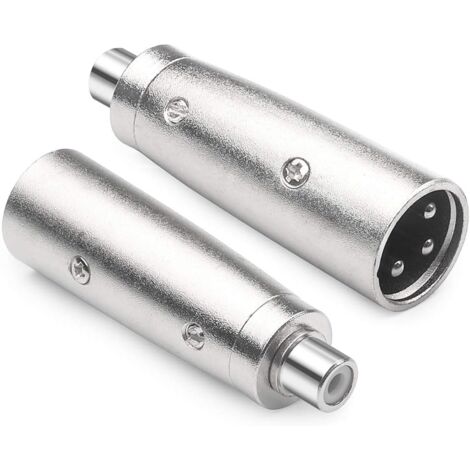 Goobay 27458 XLR RCA - Adaptador para cable (XLR, RCA, Male connector / Female connector, Metálico